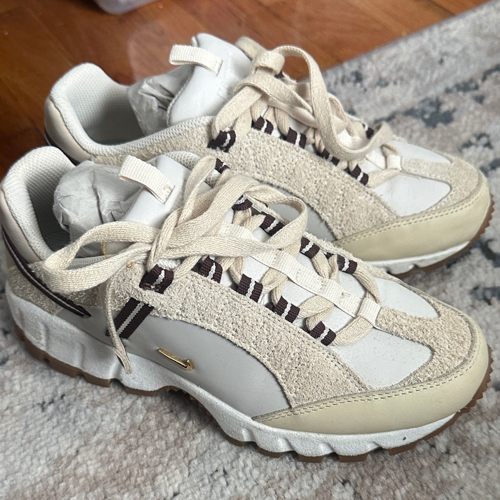 Authentic Nike Air LX Jacquemus Collab Sneakers Bone Gold